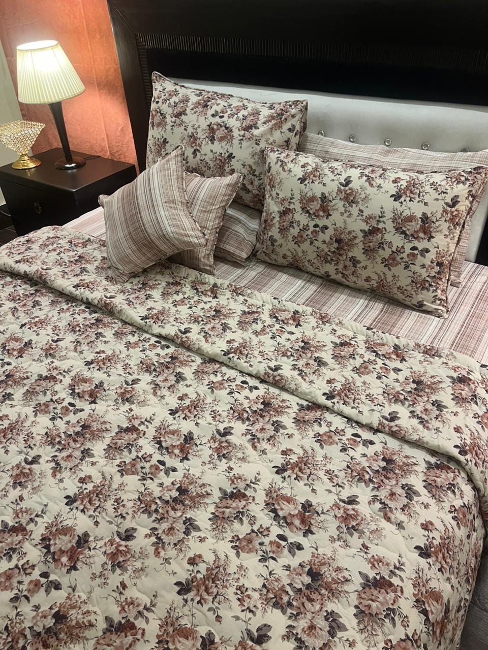 IV623 Cotton Comforter Set - Light Filling