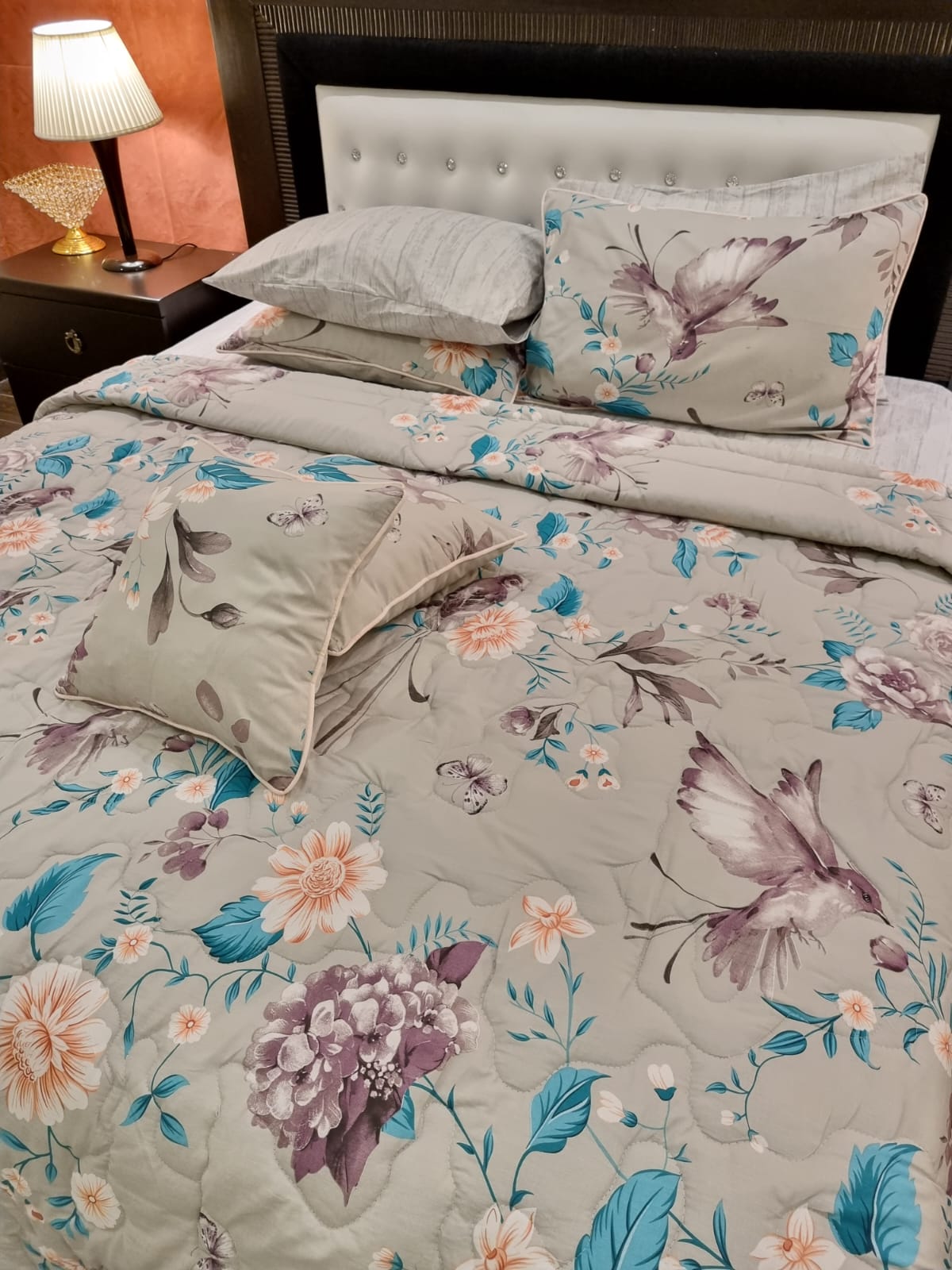 IV482 Cotton Comforter Set - Light Filling