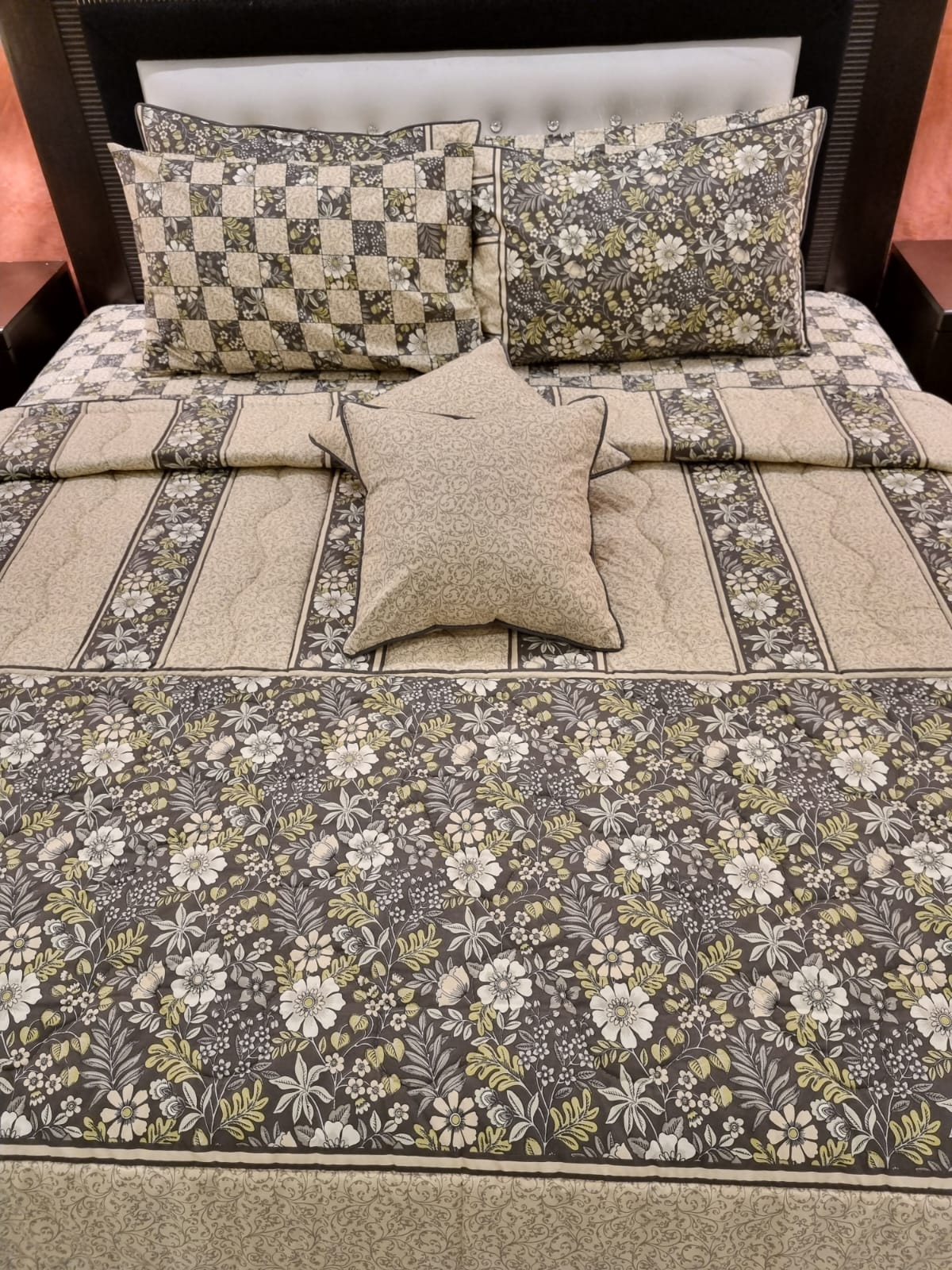 IV489 Cotton Comforter Set - Light Filling