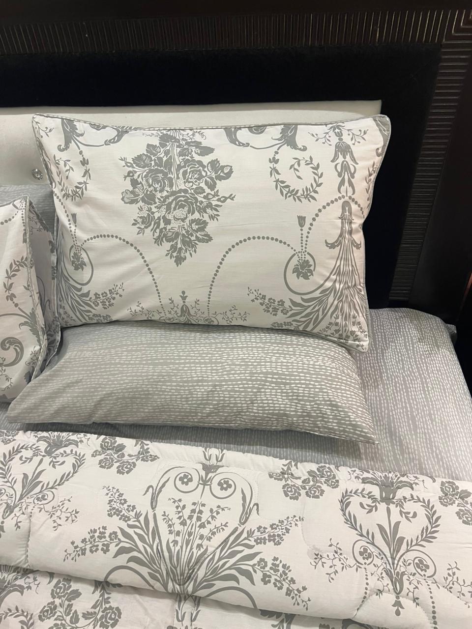 IV629 Percale Cotton Comforter Set - Light Filling