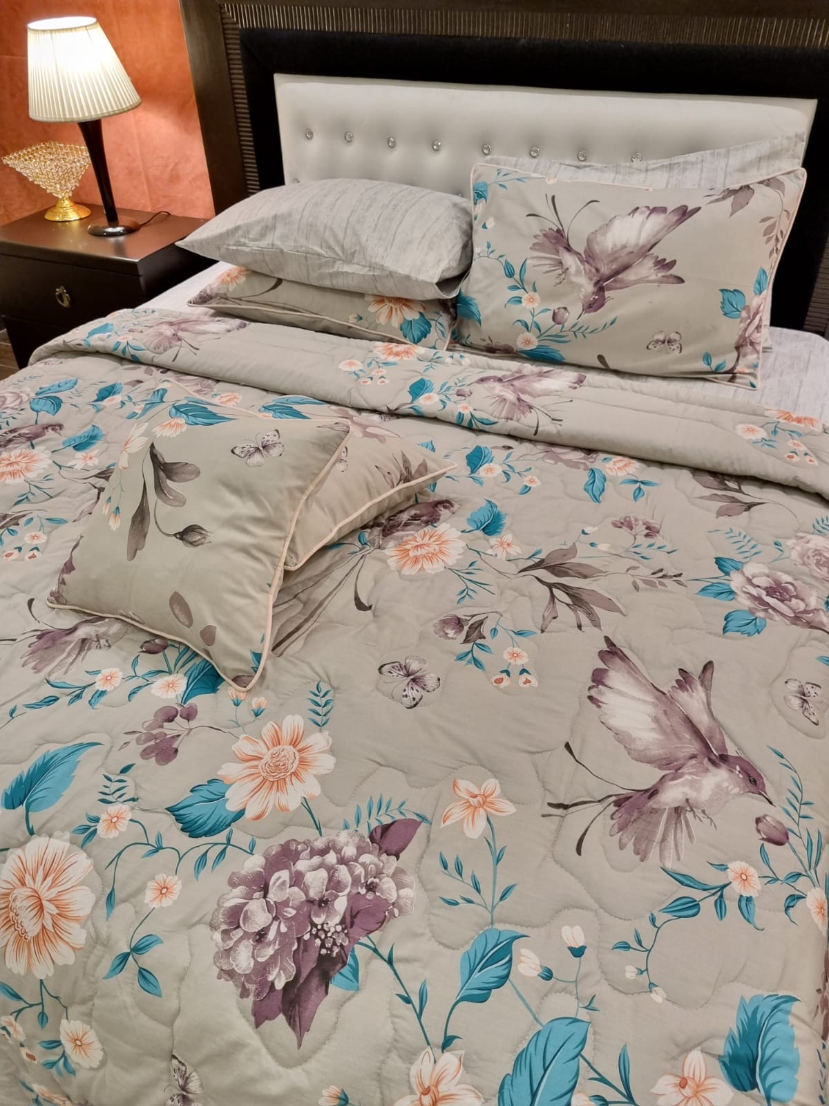IV482 Cotton Comforter Set - Light Filling
