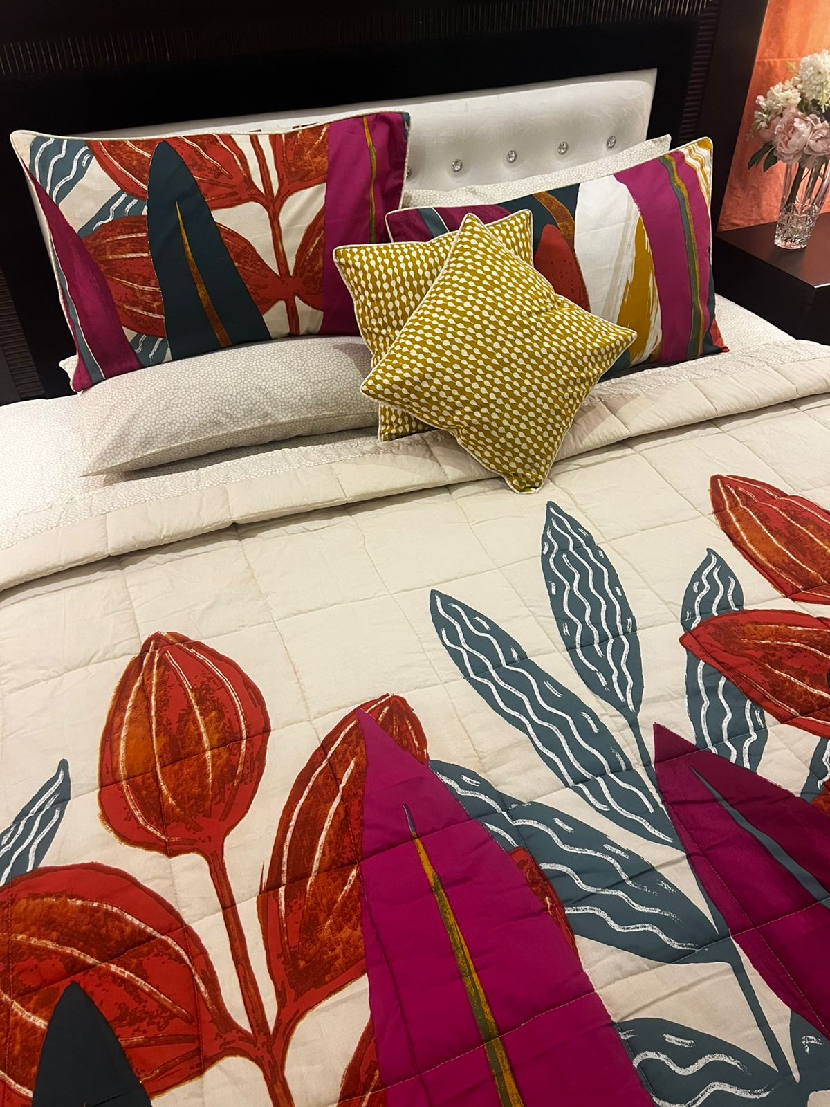 IV637 Cotton Comforter Set - Light Filling