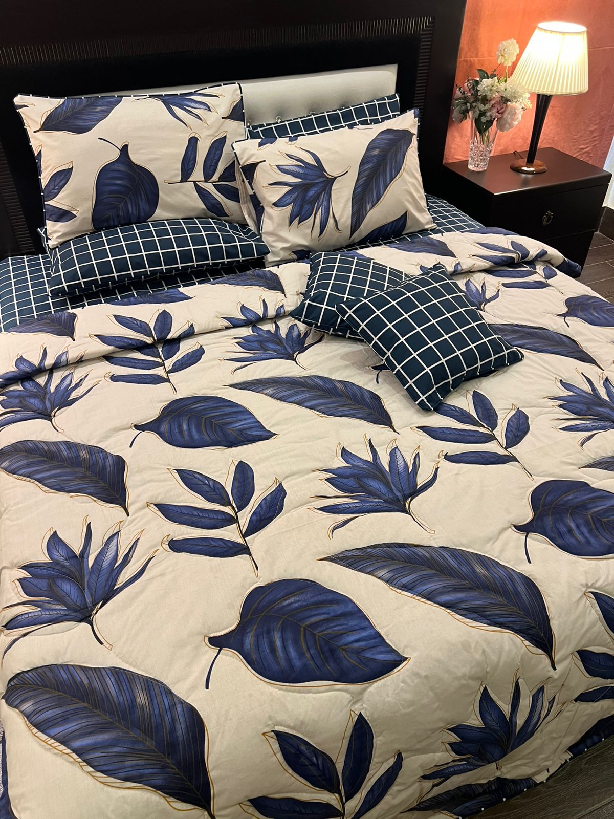 IV631 Cotton Comforter Set - Light Filling