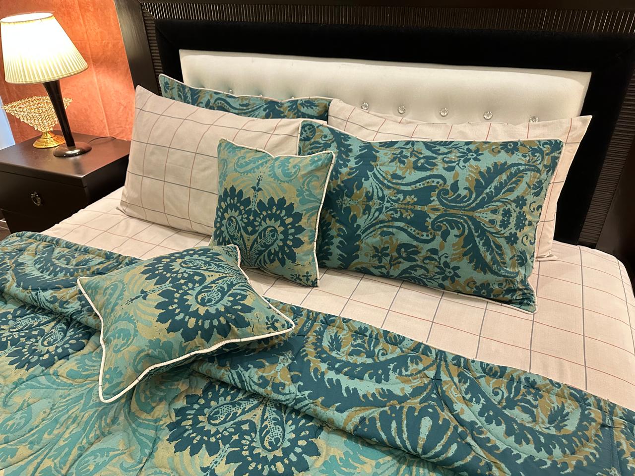 IV546 Cotton Comforter Set - Light Filling