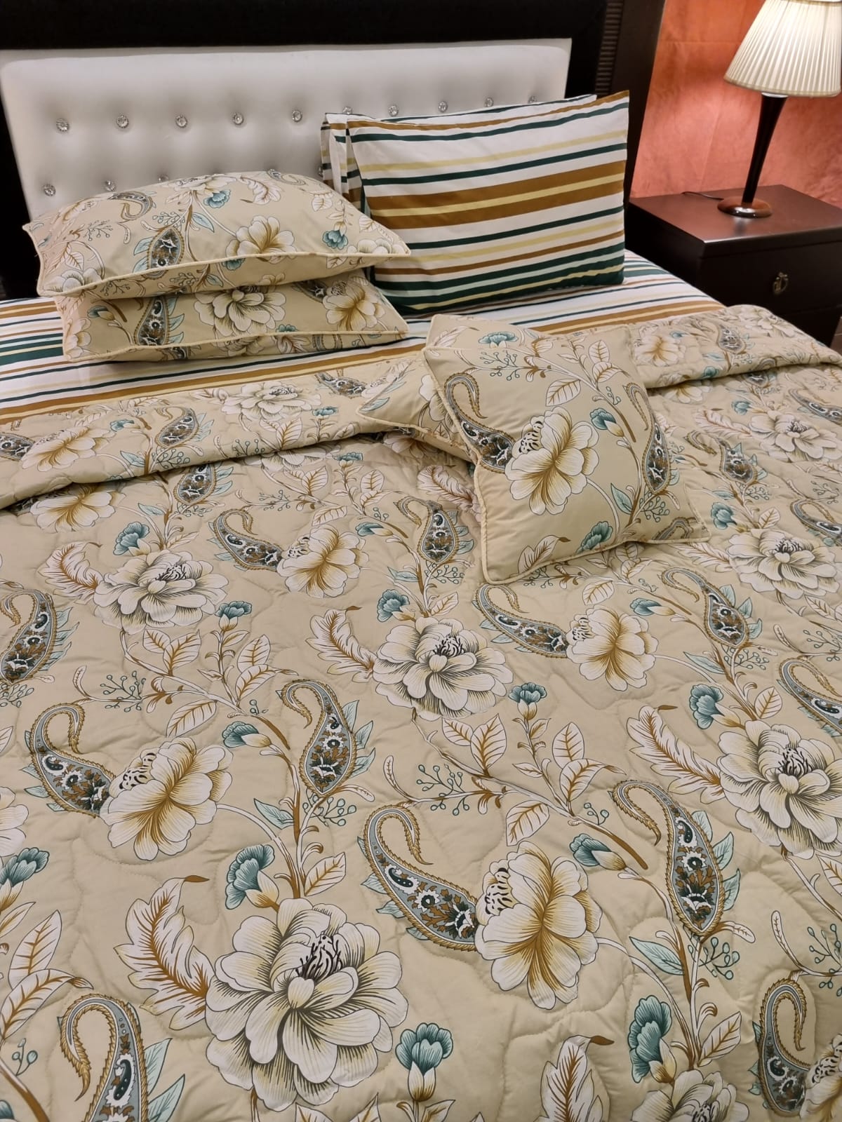 IV497 Cotton Comforter Set - Light Filling