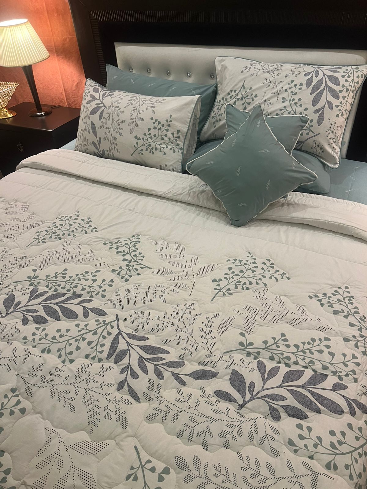 IV622 Cotton Comforter Set - Light Filling