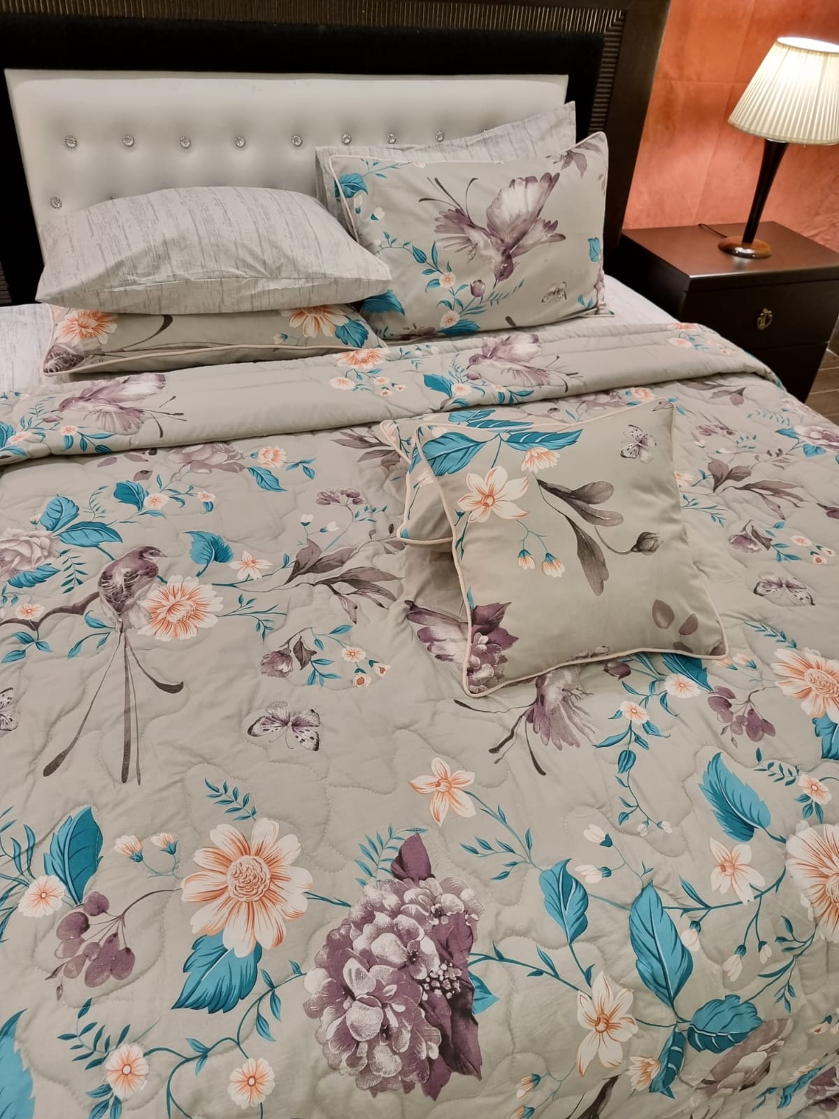 IV482 Cotton Comforter Set - Light Filling