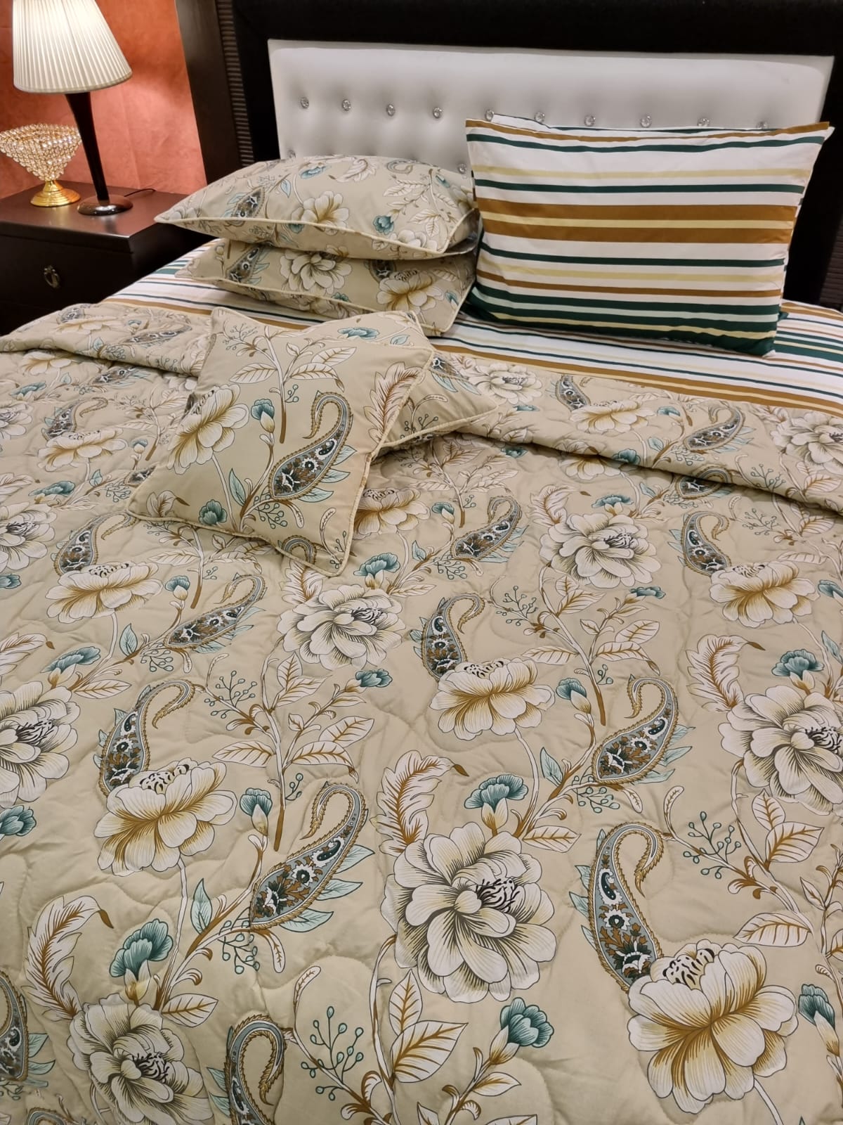 IV497 Cotton Comforter Set - Light Filling