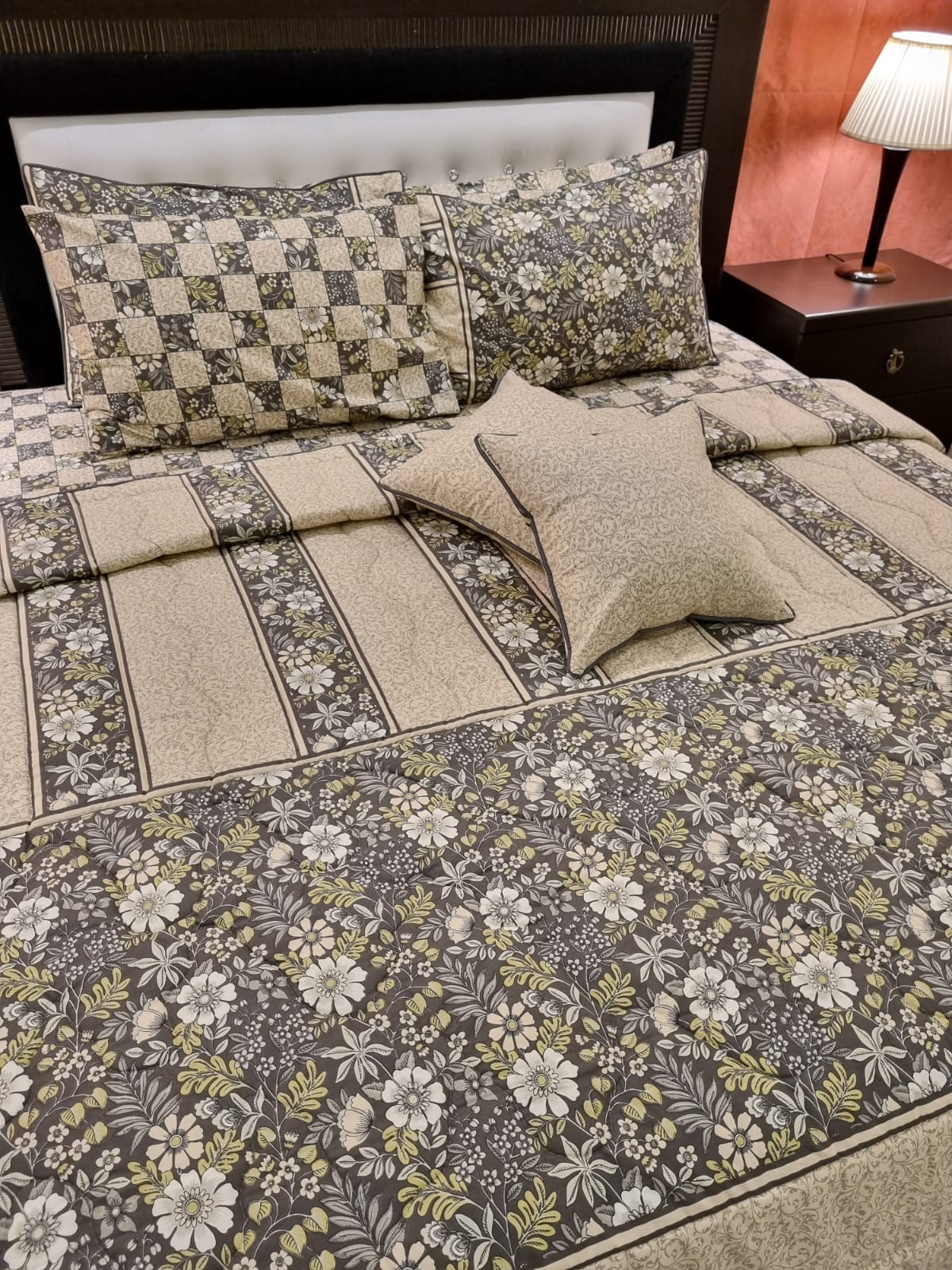IV489 Cotton Comforter Set - Light Filling