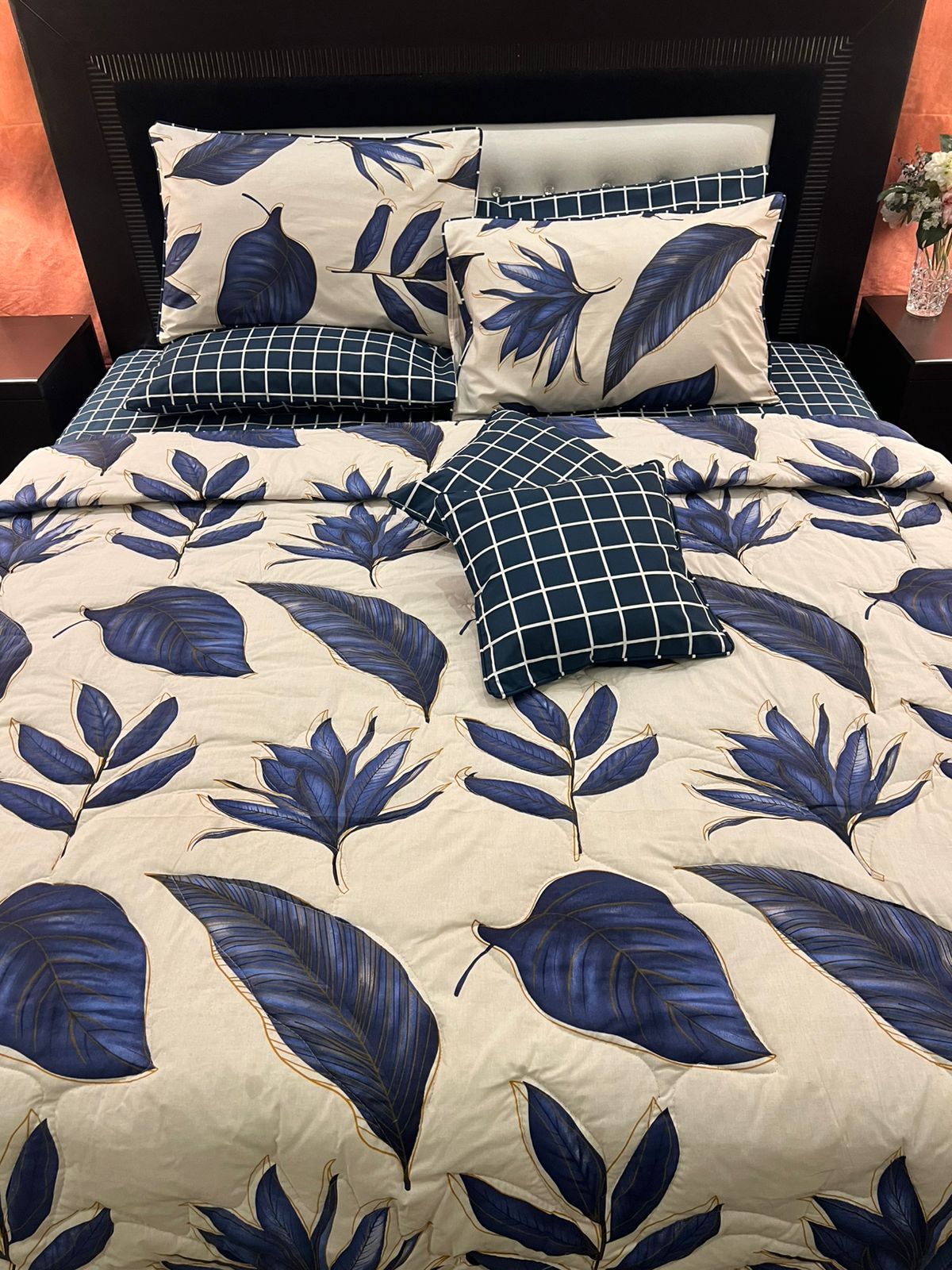 IV631 Cotton Comforter Set - Light Filling