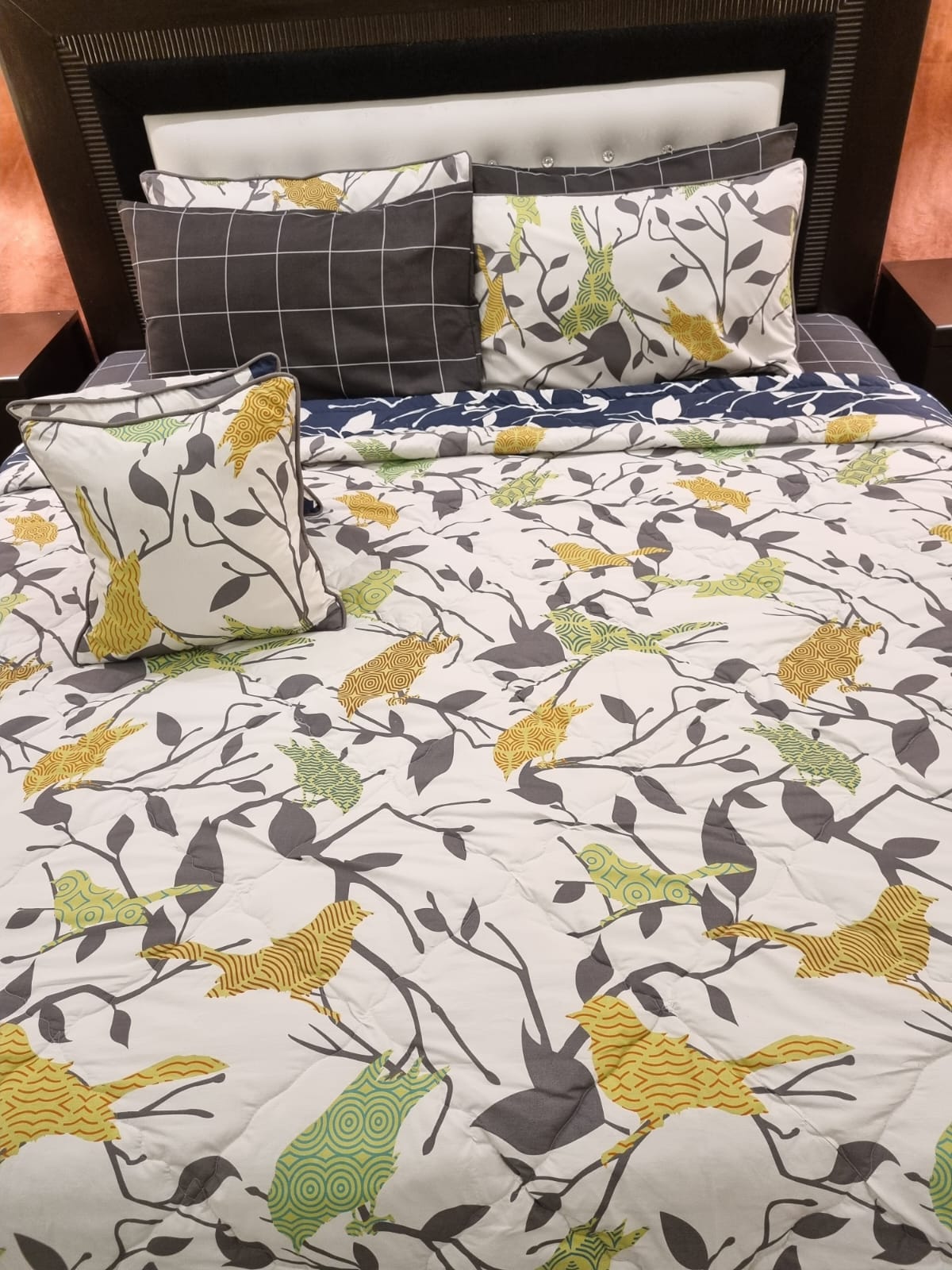 IV486 Cotton Comforter Set - Light Filling