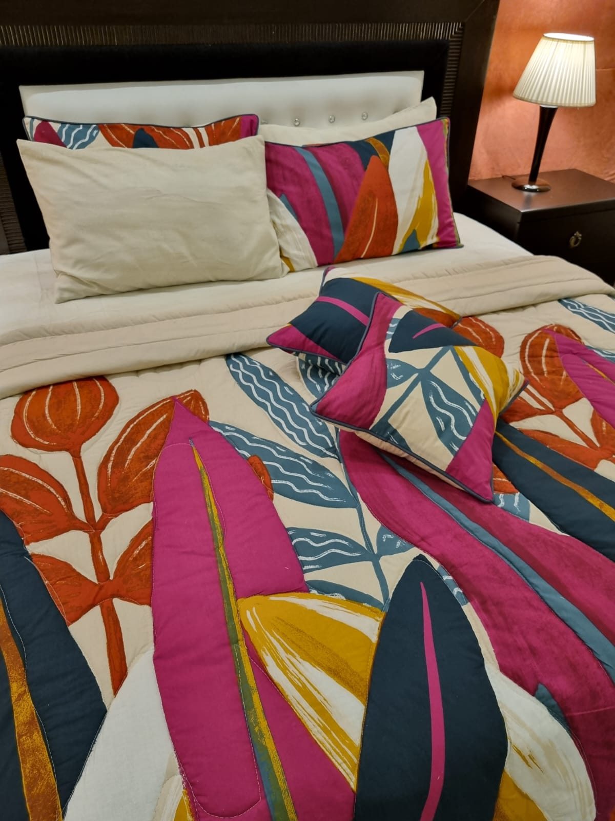 IV455 Cotton Comforter Set - Light Filling