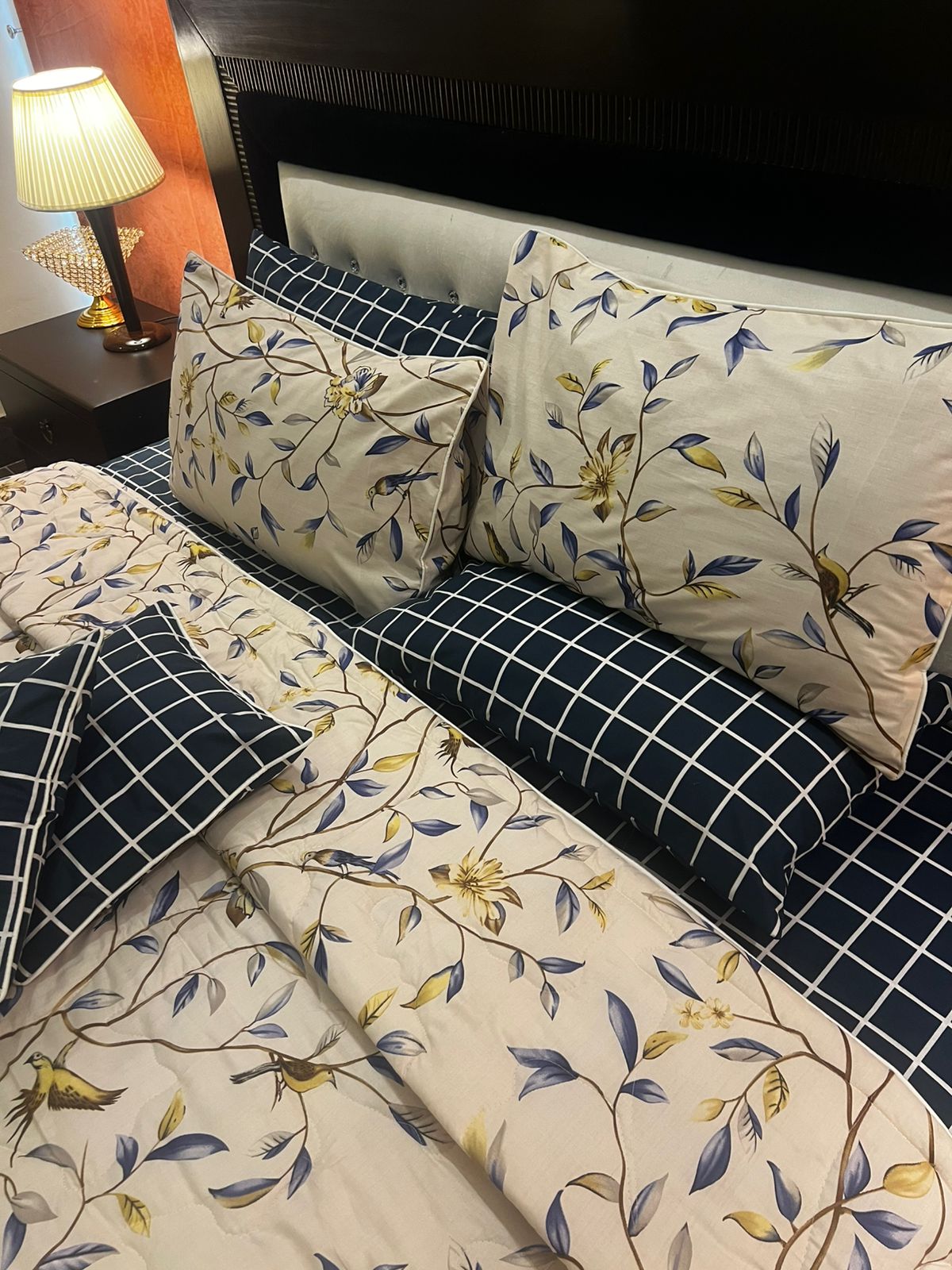 IV639 Cotton Comforter Set - Light Filling