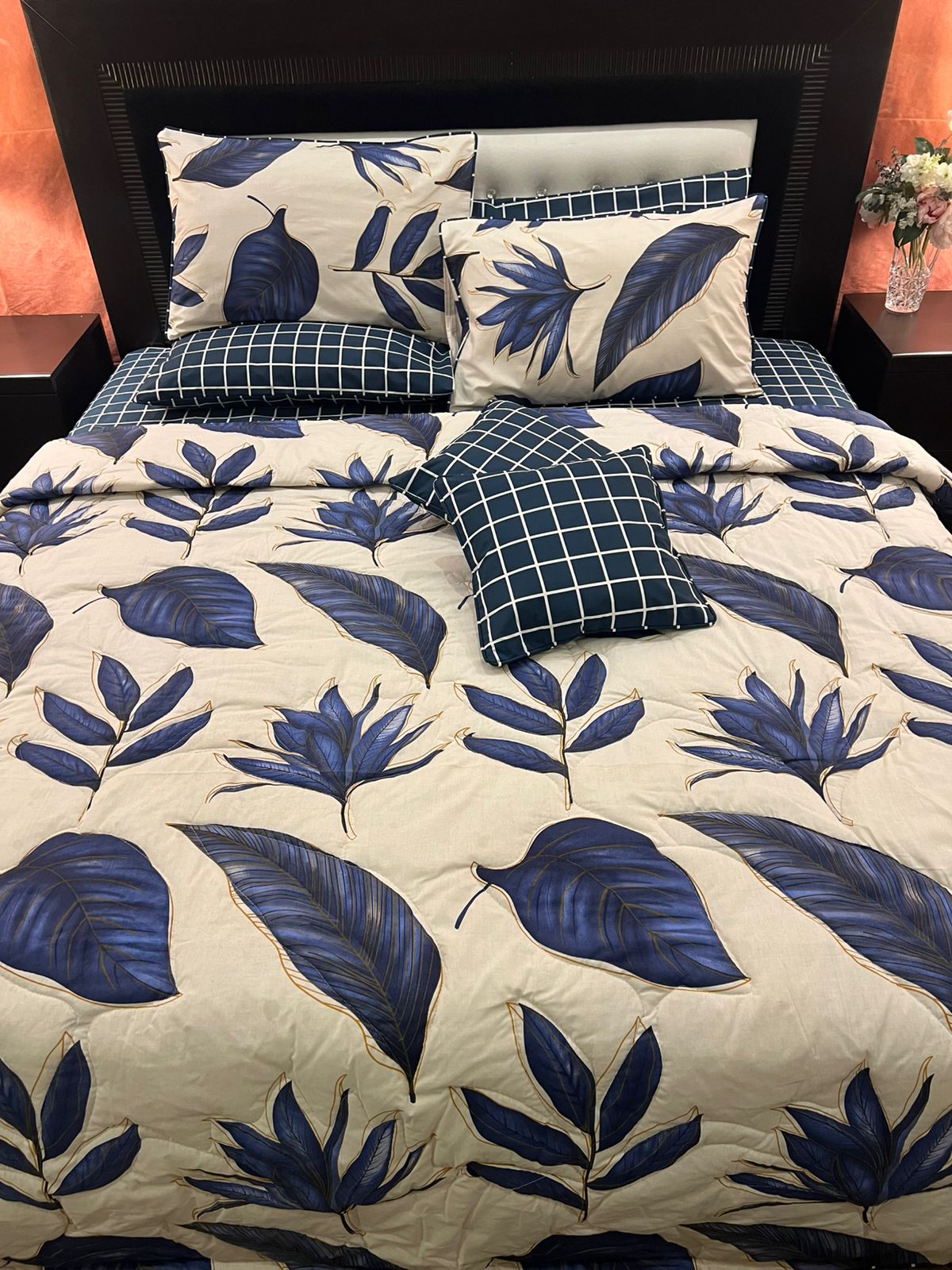 IV631 Cotton Comforter Set - Light Filling