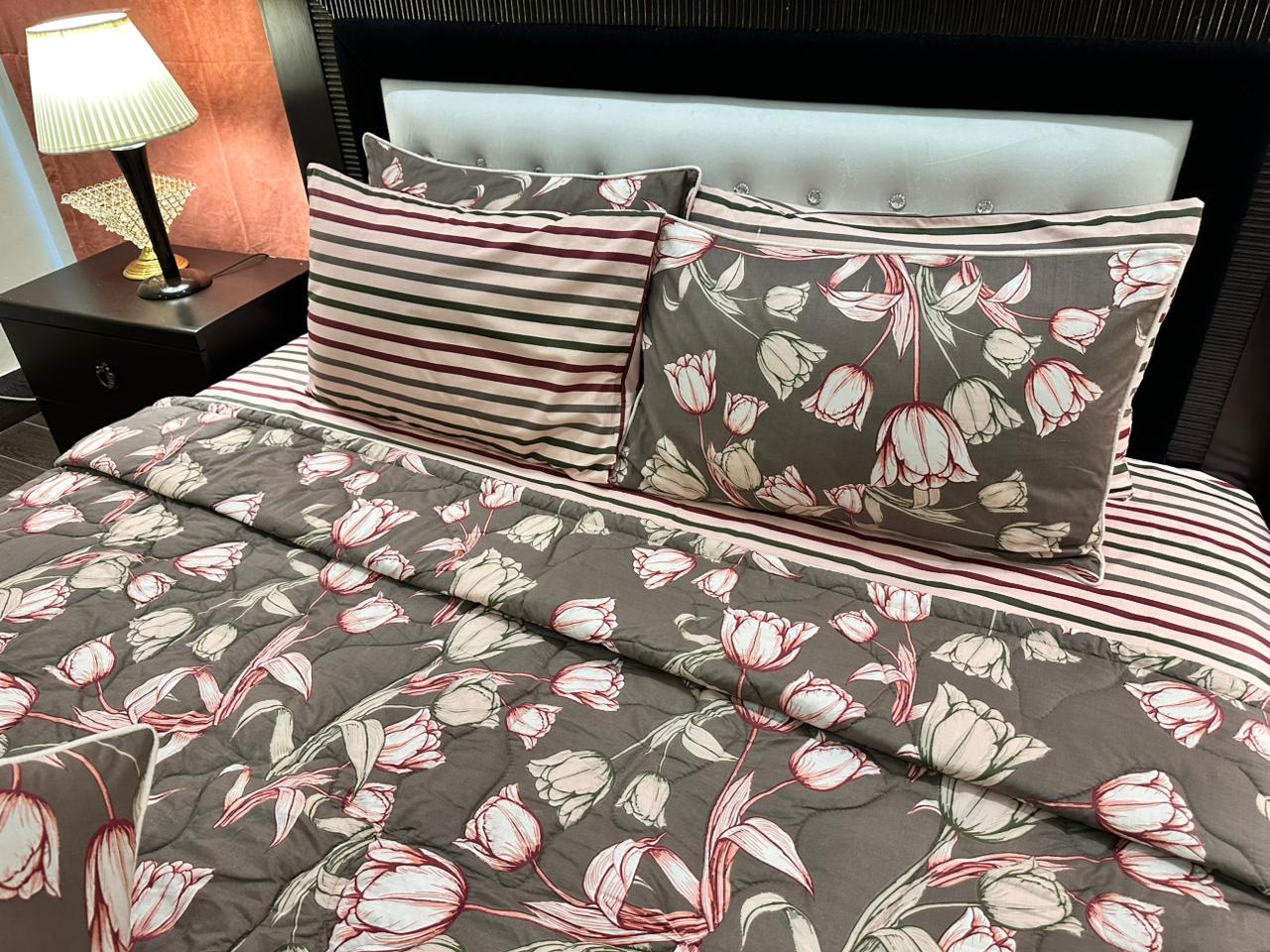 IV538 Cotton Comforter Set - Light Filling