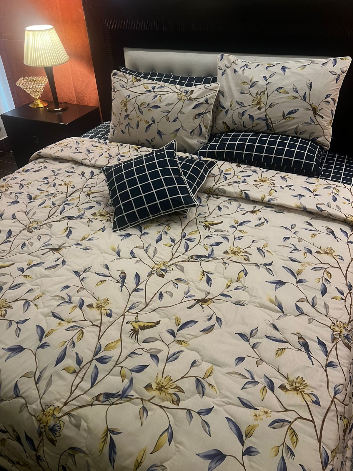 IV639 Cotton Comforter Set - Light Filling