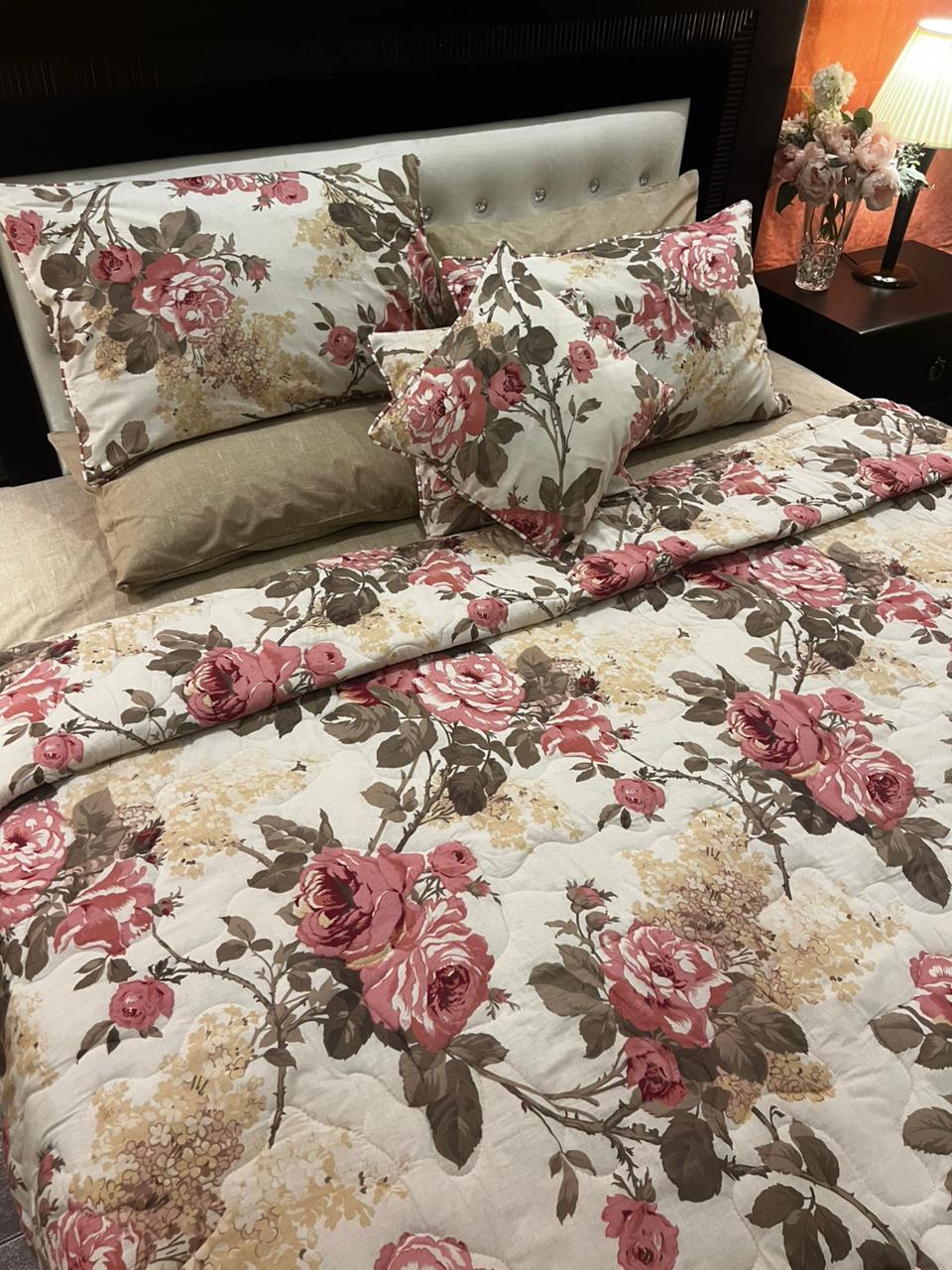 IV658 Cotton Comforter Set - Light Filling