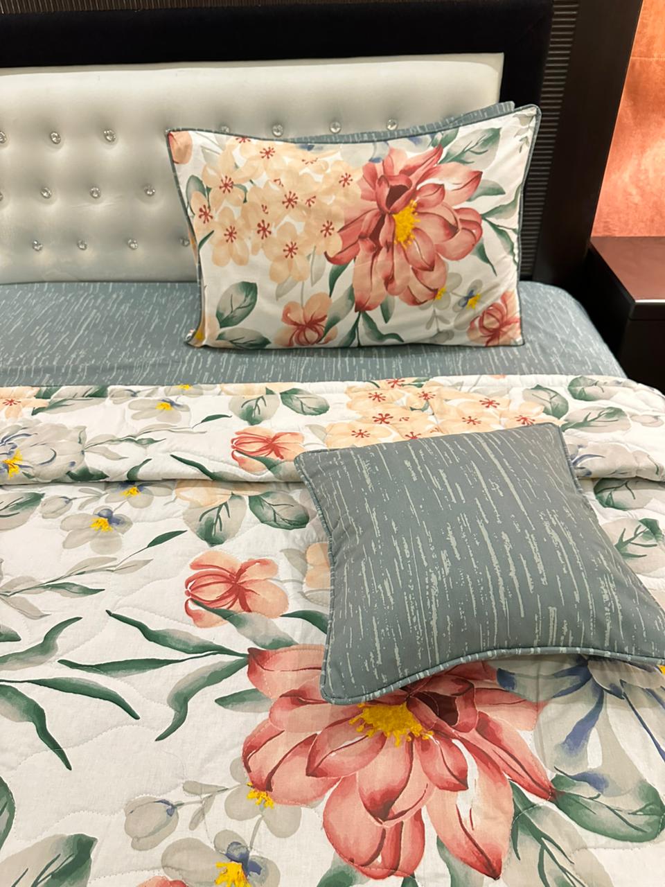 IV544 Cotton Comforter Set - Light Filling