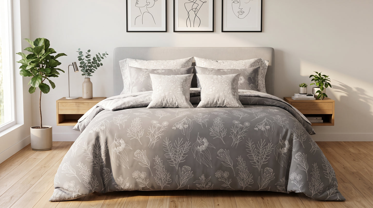 IV957 Cotton Comforter Set - Light Filling
