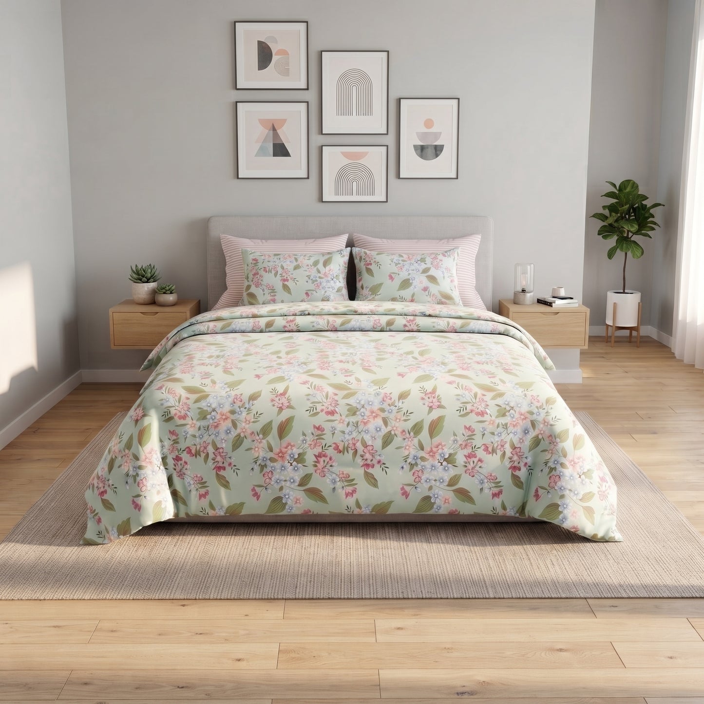 IV947 Cotton duvet Cover Set - Without Filling