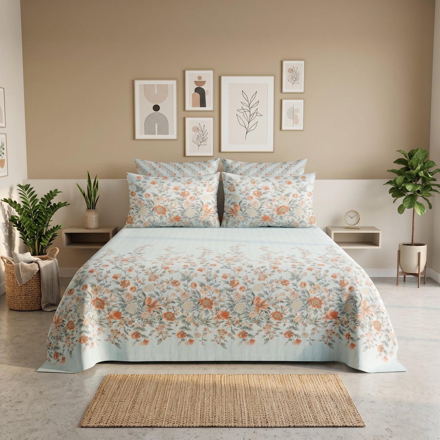 IVB008 Cotton Bed Sheet Set