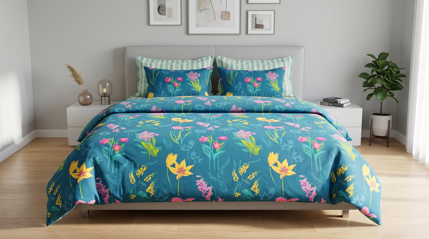 IV948 Cotton Comforter Set - Light Filling