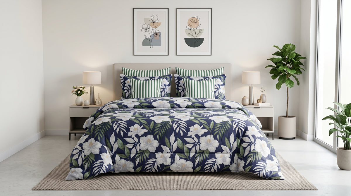 Midnight Jasmine Comforter Set