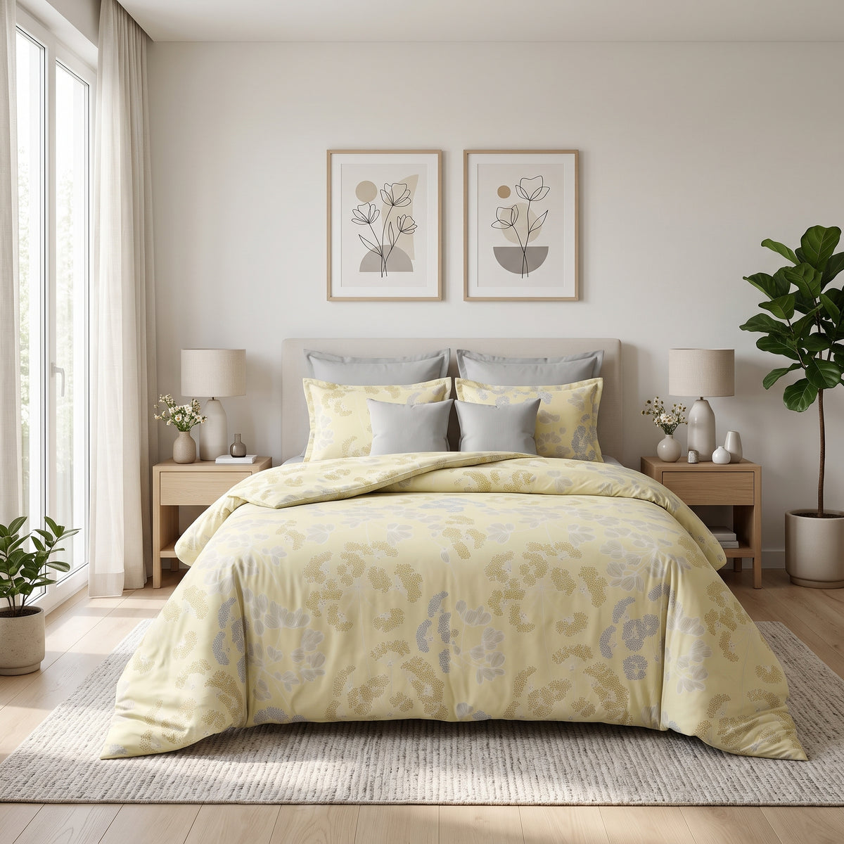 Buttercup Meadow Floral Comforter Set