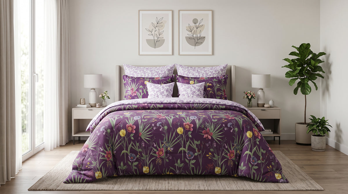 Amethyst Garden Dreams Comforter Set