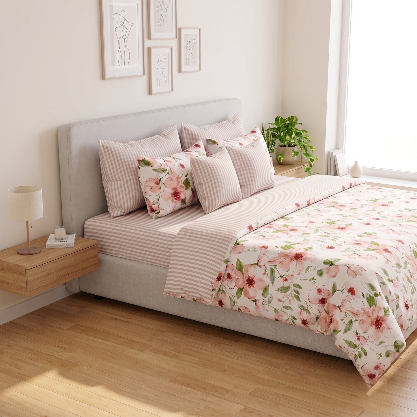 Whispering Peony Duvet Cover Set