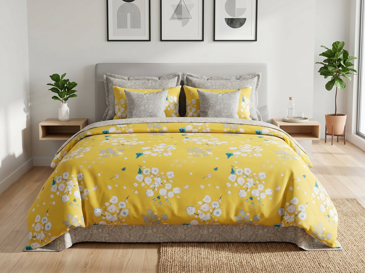 IV877 Cotton Duvet Cover Set - Without Filling