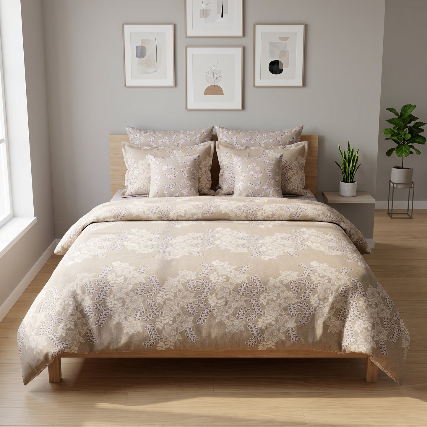 IV888 Cotton Comforter Set - Light Filling