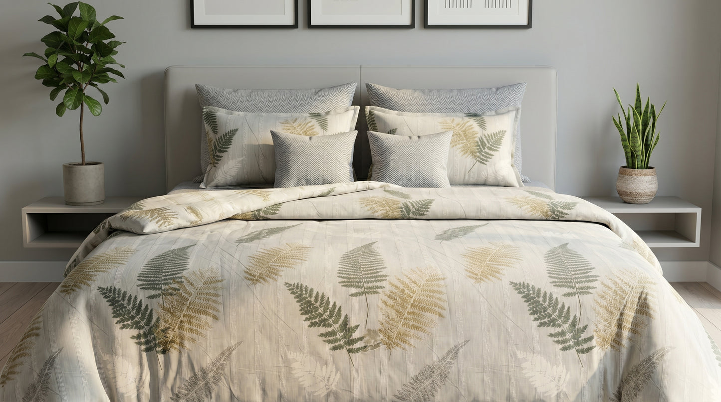 IV908 Cotton Comforter Set - Light Filling