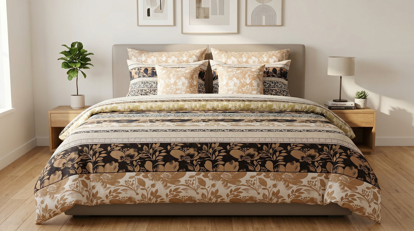 IV907 Cotton Comforter Set - Light Filling