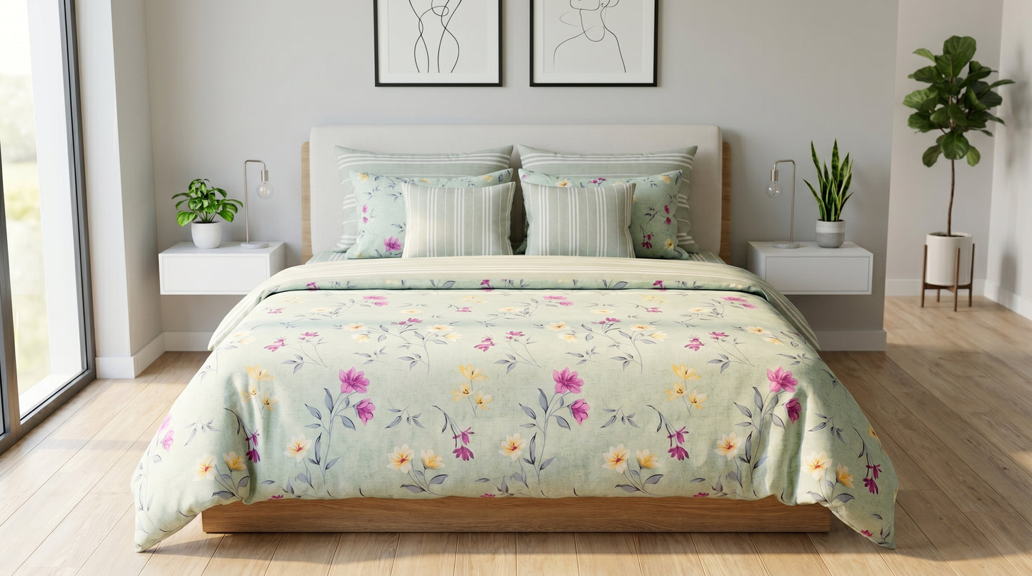 IV903 Cotton Comforter Set - Light Filling