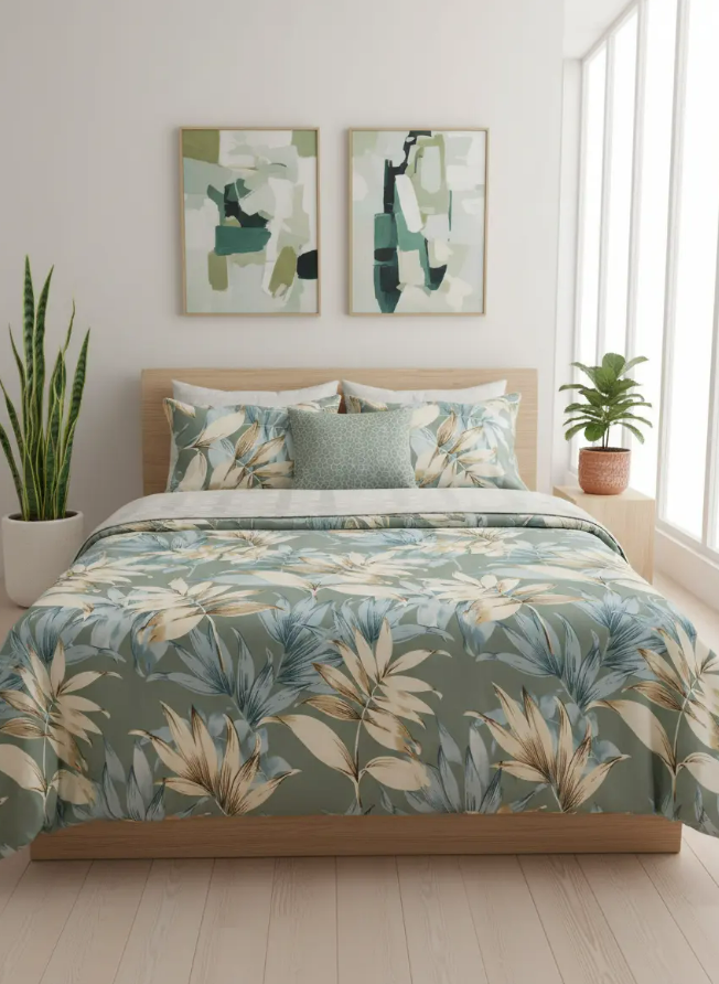 IV711 Cotton Comforter Set - Light Filling