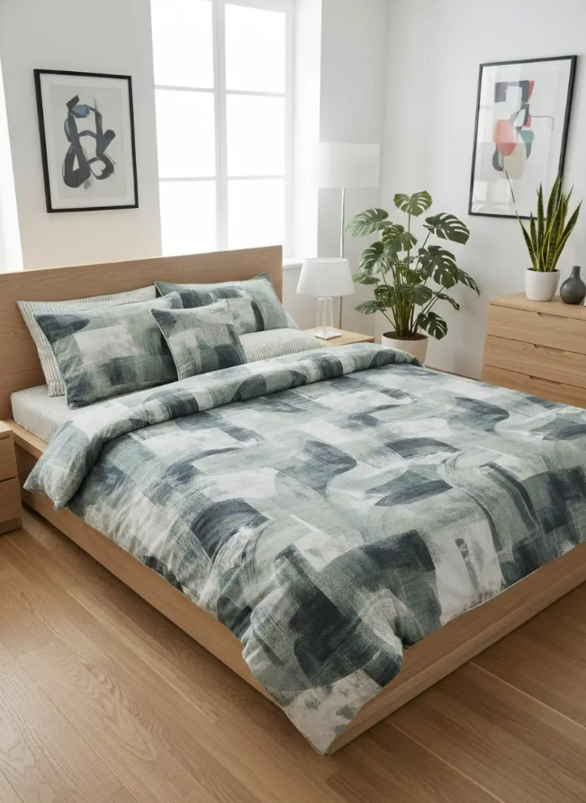 IV725 Cotton Comforter Set - Light Filling