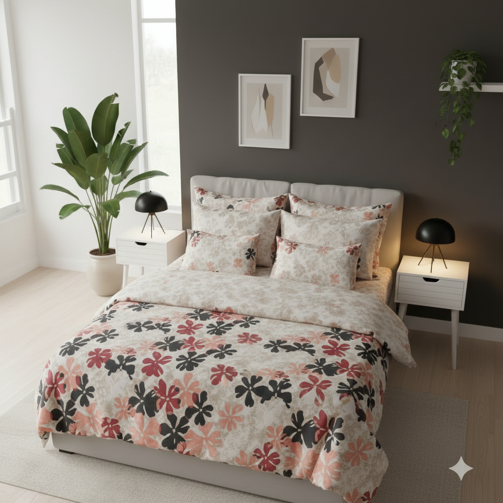 IV789 Cotton Comforter Set - Light Filling