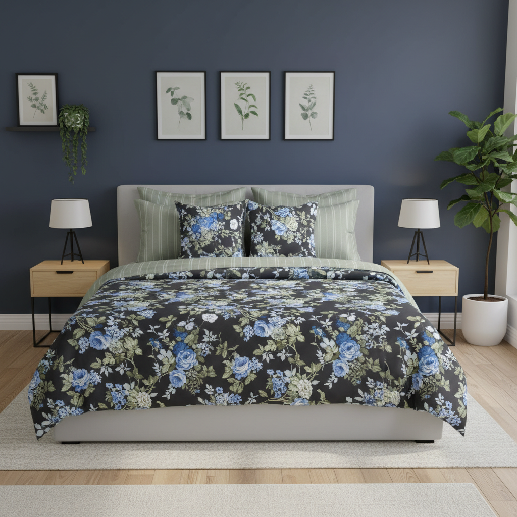 IV806 Cotton Comforter Set - Light Filling