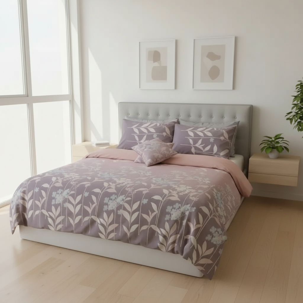 IV726 Percale Cotton Duvet Cover Set - Without Filling