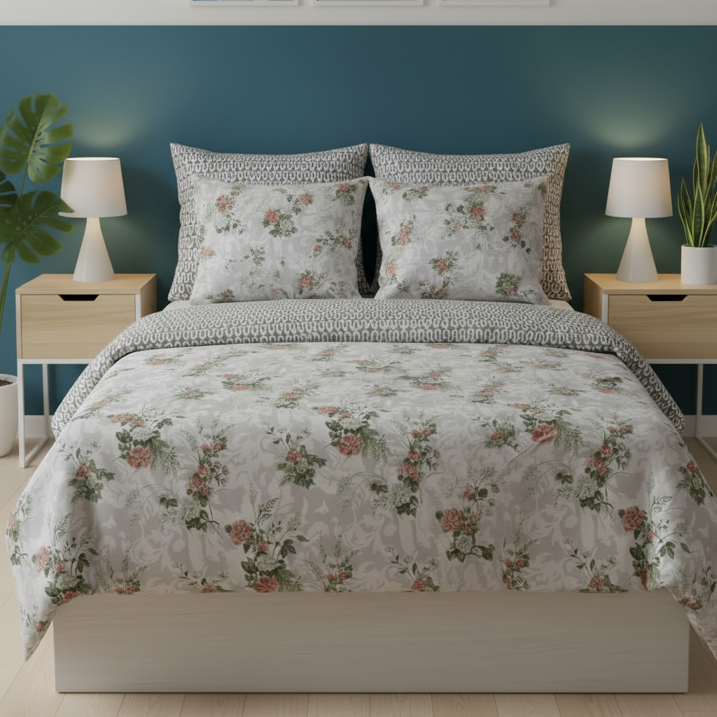 IV787 Cotton Comforter Set - Light Filling