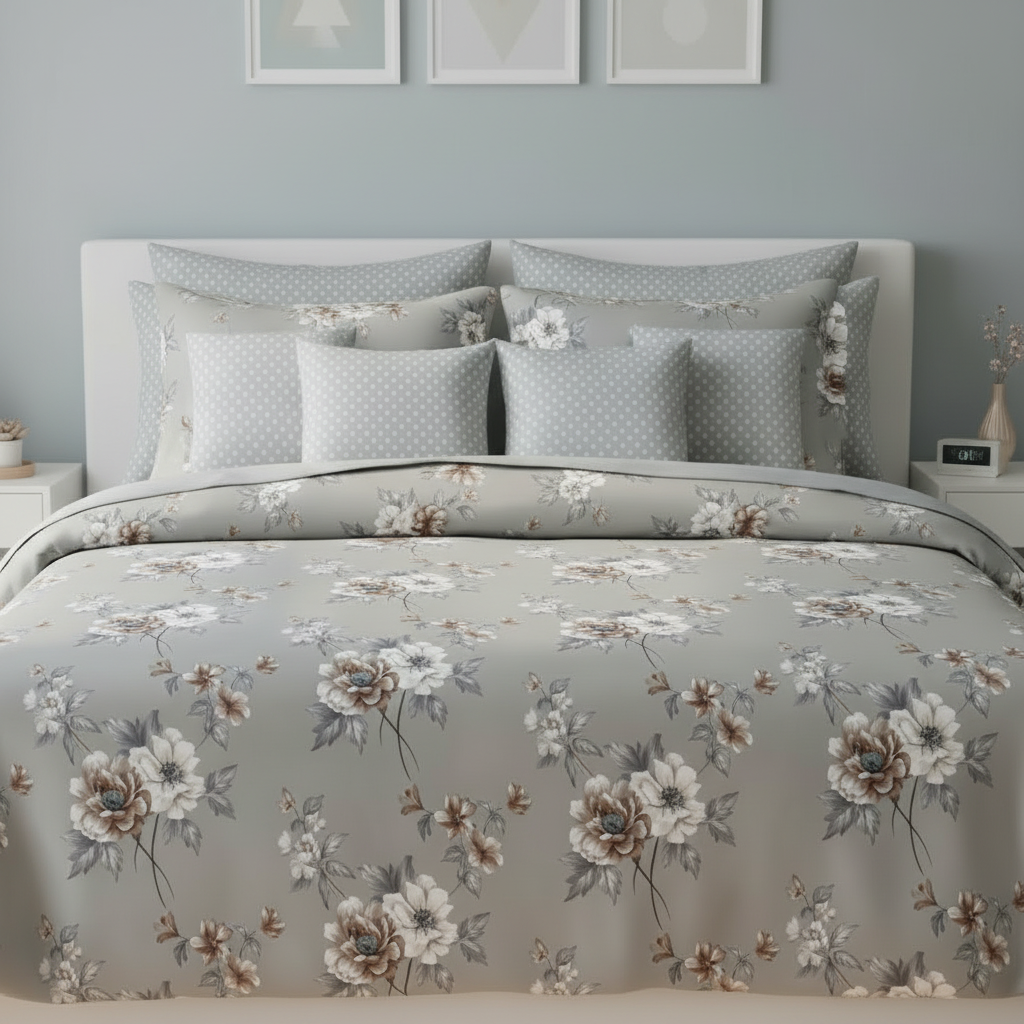 IV834 Cotton Comforter Set - Light Filling