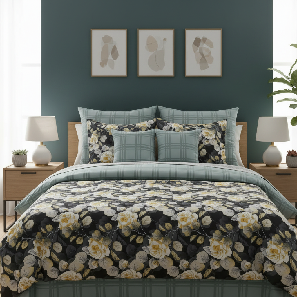 IV820 Cotton Duvet Cover Set - Without Filling
