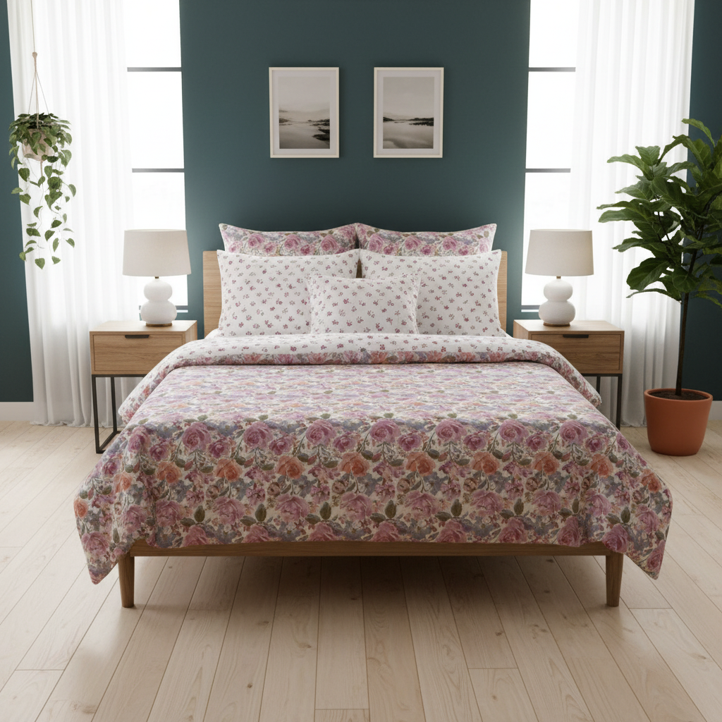 IV832 Cotton Comforter Set - Light Filling