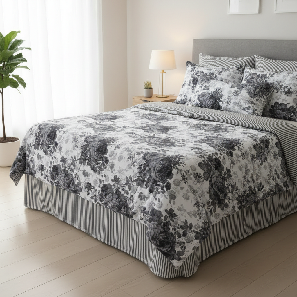 IV780 Cotton Comforter Set - Light Filling