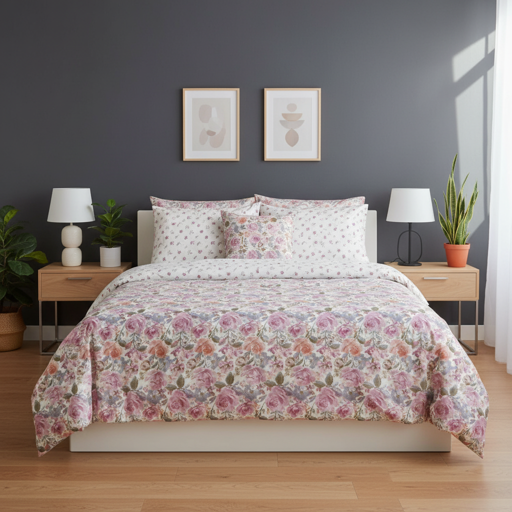 IV832 Cotton Duvet Cover Set - Without Filling