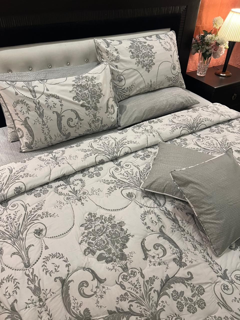 IV629 Percale Cotton Comforter Set - Light Filling