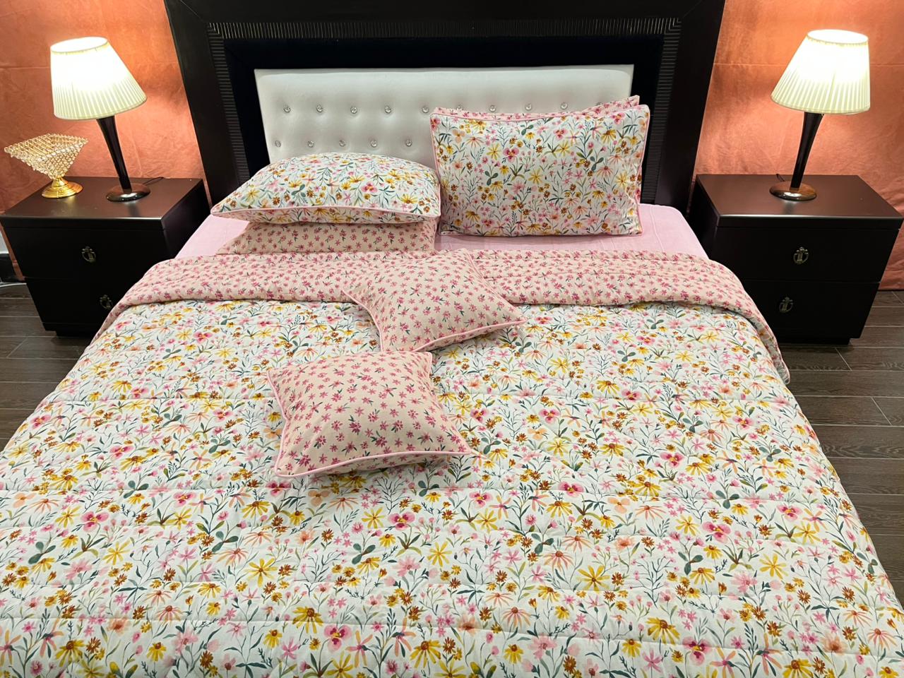 IV566 Cotton Comforter Set - Light Filling