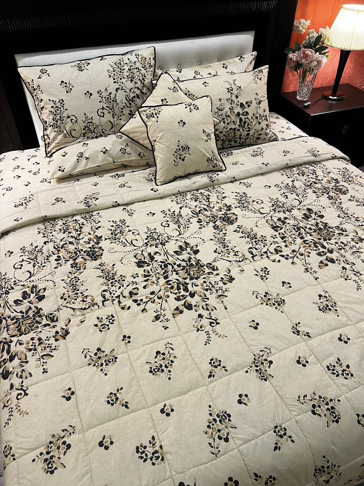IV681 Cotton Comforter Set - Light Filling