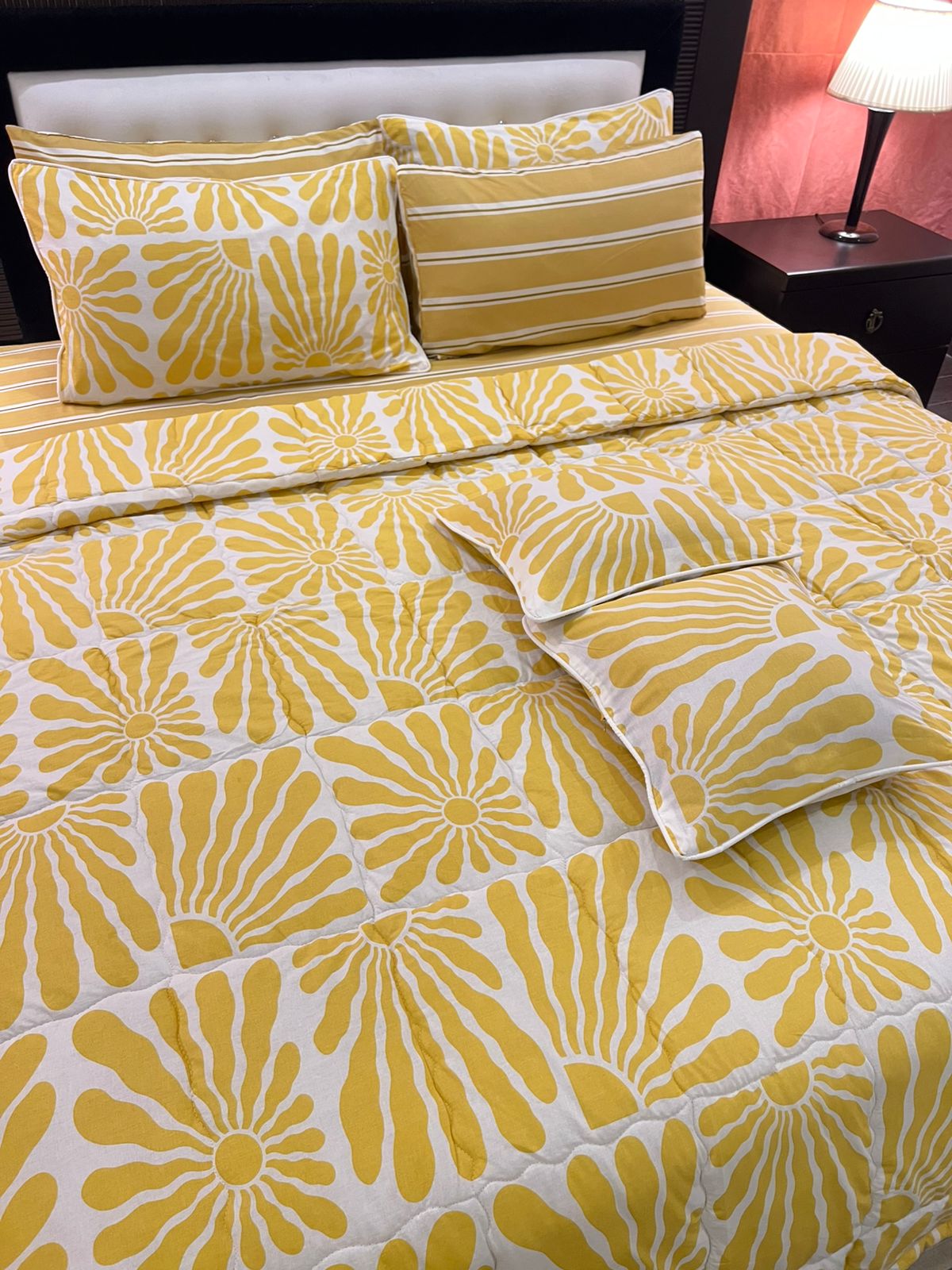 IV575 Cotton Comforter Set - Light Filling